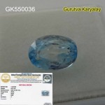 RATTI-4.82(4.37CT) LAB TESTED NATURAL BLUE ZIRCON BLUE ZIRCAN VENUS GEMS ZIRCON